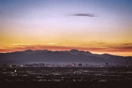 aerial view of las vegas