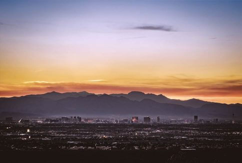 aerial view of las vegas