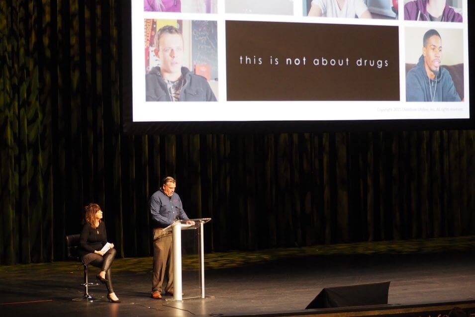 Speakers on stage at Youth Opioid Summit