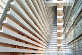 Main lobby of the Marina Bay Sands Singapore