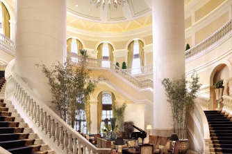 Main lobby of the Four Seasons Hotel Macao