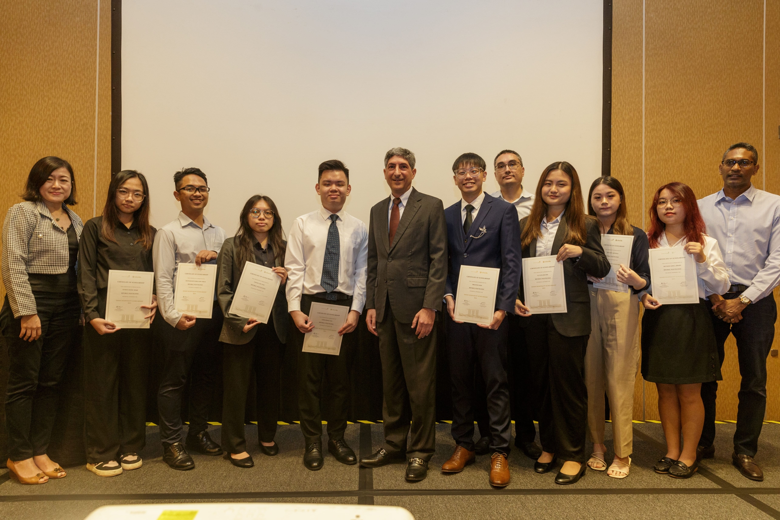 Sands and Marina Bay Sands recently awarded 19 Singapore students with scholarships through the $1 million Sands Hospitality Scholarship Program.