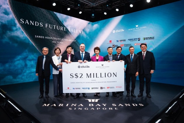 Sands and Marina Bay Sands committed over $1.5 million to the Sands Hospitality Scholarship Program for students at seven local Institutes of Higher Learning, as well as an industry-first partnership with the TomoWork Talent Uplift Program to advance education for people with disabilities or tailored assistance needs.