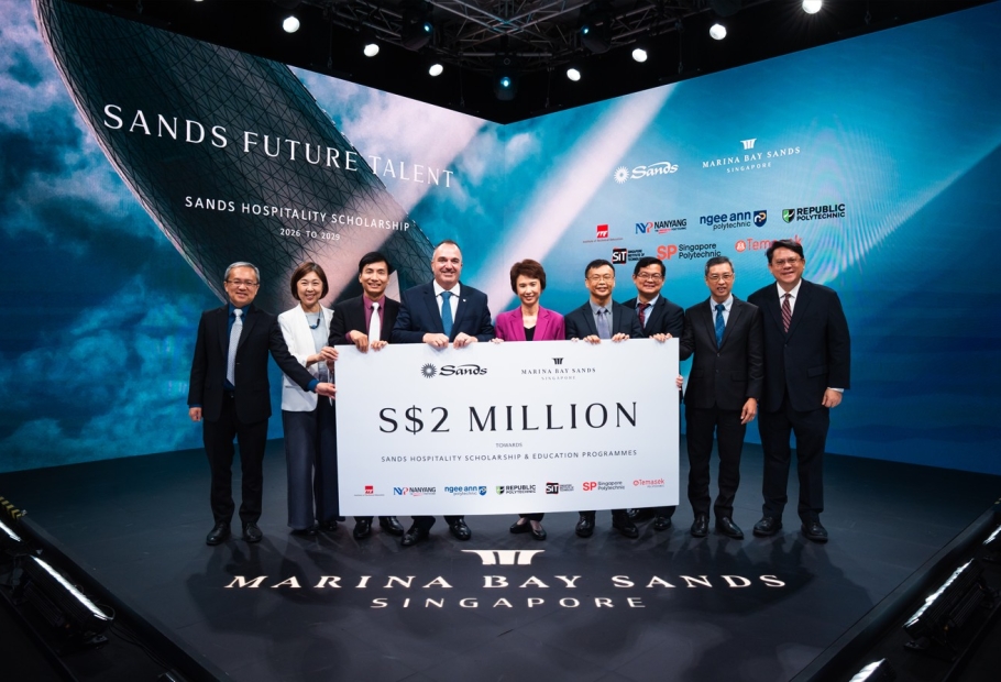 Sands and Marina Bay Sands committed over $1.5 million to the Sands Hospitality Scholarship Program for students at seven local Institutes of Higher Learning, as well as an industry-first partnership with the TomoWork Talent Uplift Program to advance education for people with disabilities or tailored assistance needs.